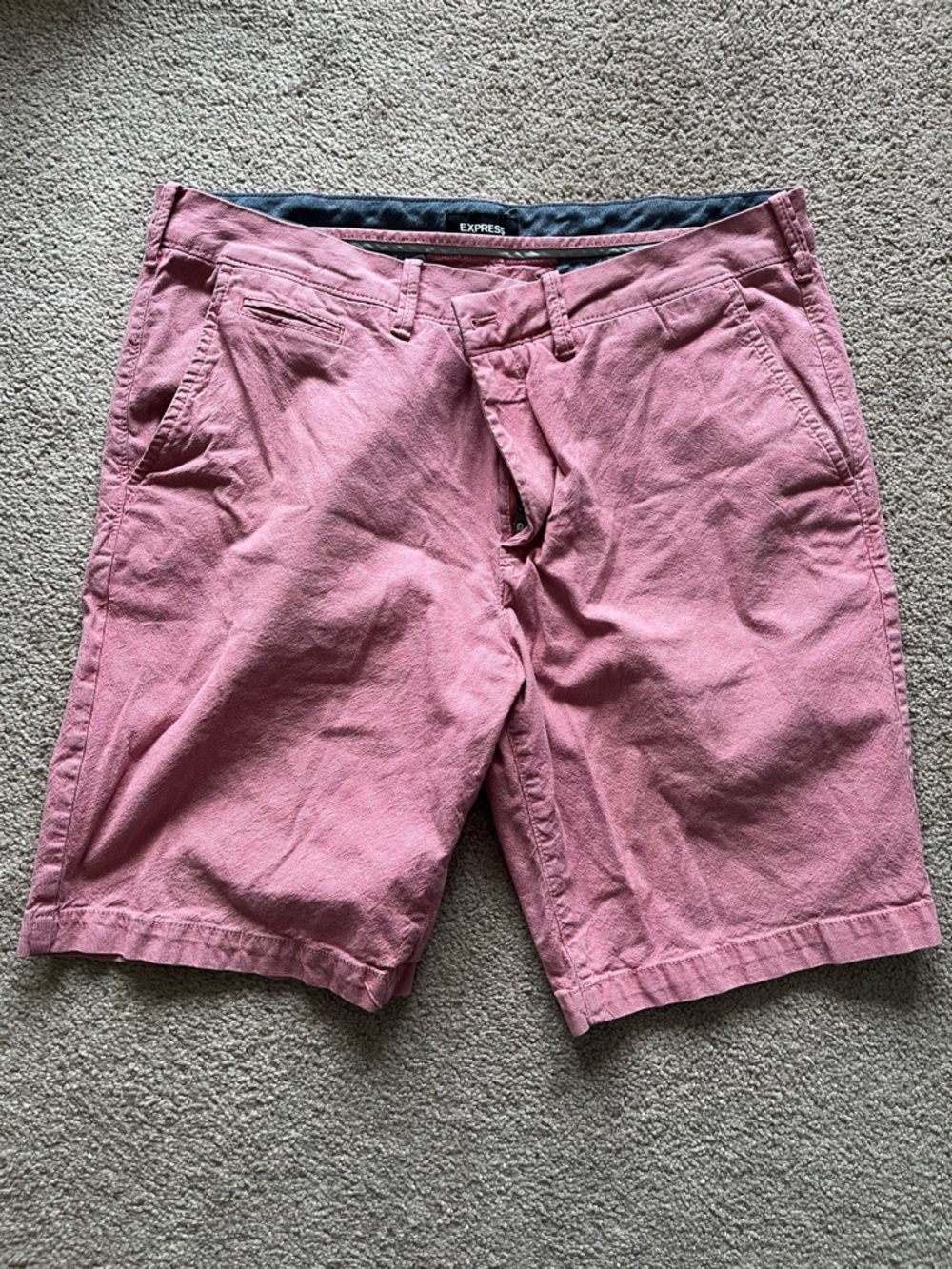 Express Men’s Coral Chino Shorts